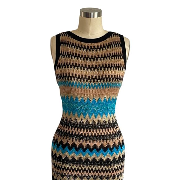 Cache Knit Ruffle Hem Knit Dress - S - Picture 2 of 5